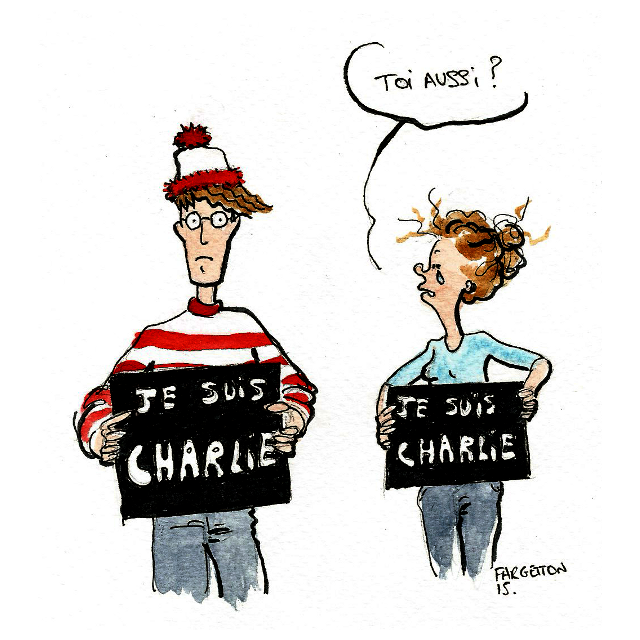 Je suis Charlie Fargetton Dessin