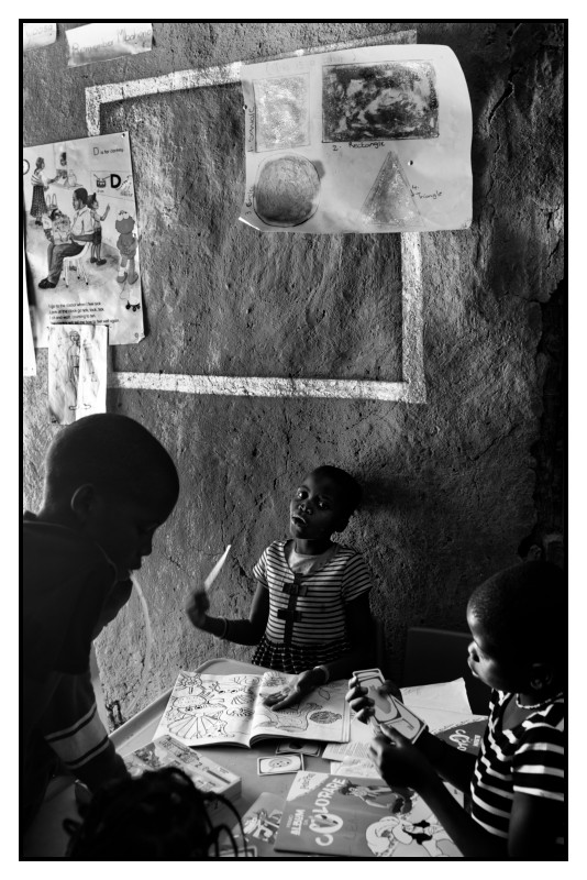 Namibie. École rudimentaire. 