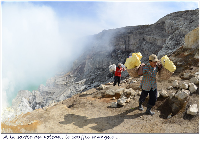 au cœur du cratère du Kawa Injen
